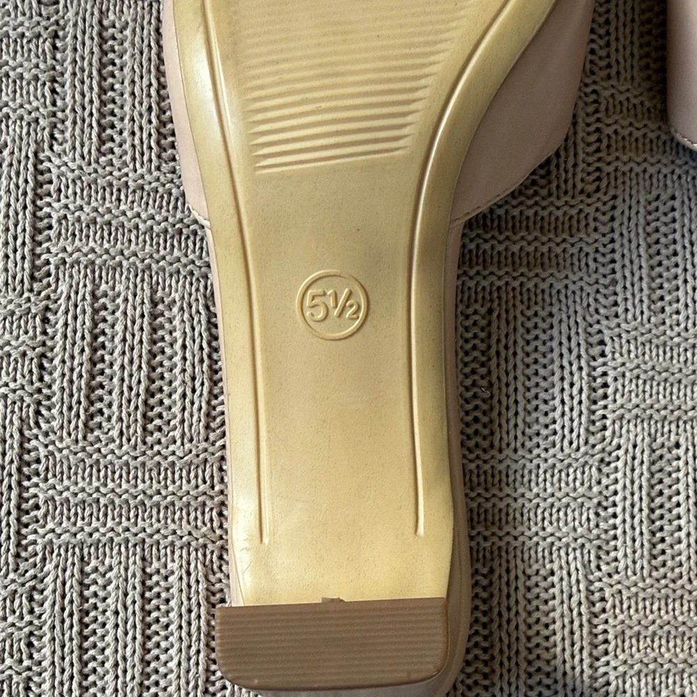A New Day Women's Beige Heeled Mules - Picture 5 of 8